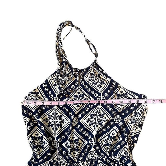 Angie Geometric & Floral Pattern Boho Romper Size Large - Picture 9 of 12